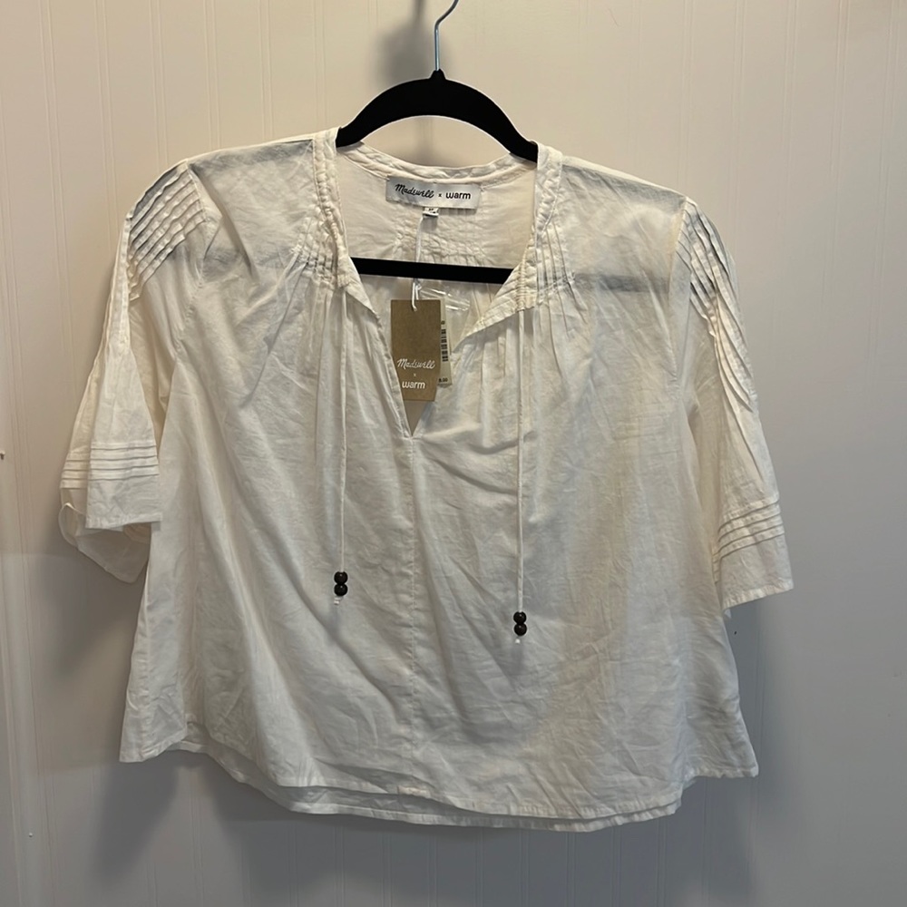 NEW! White, Madewell blouse!